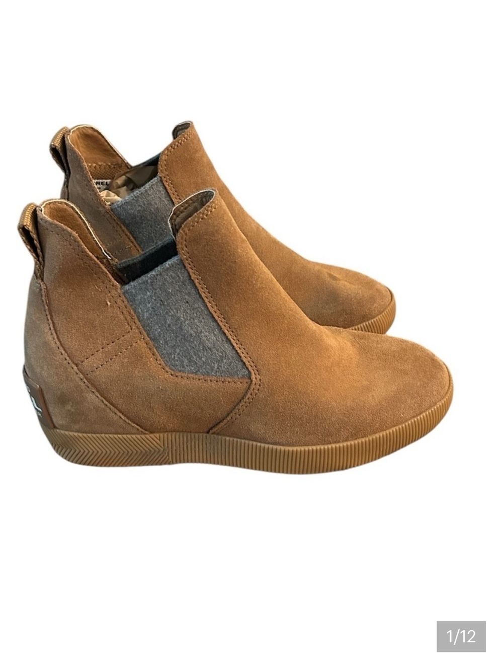 Sorel out and about Suede slip on Ankle Boots